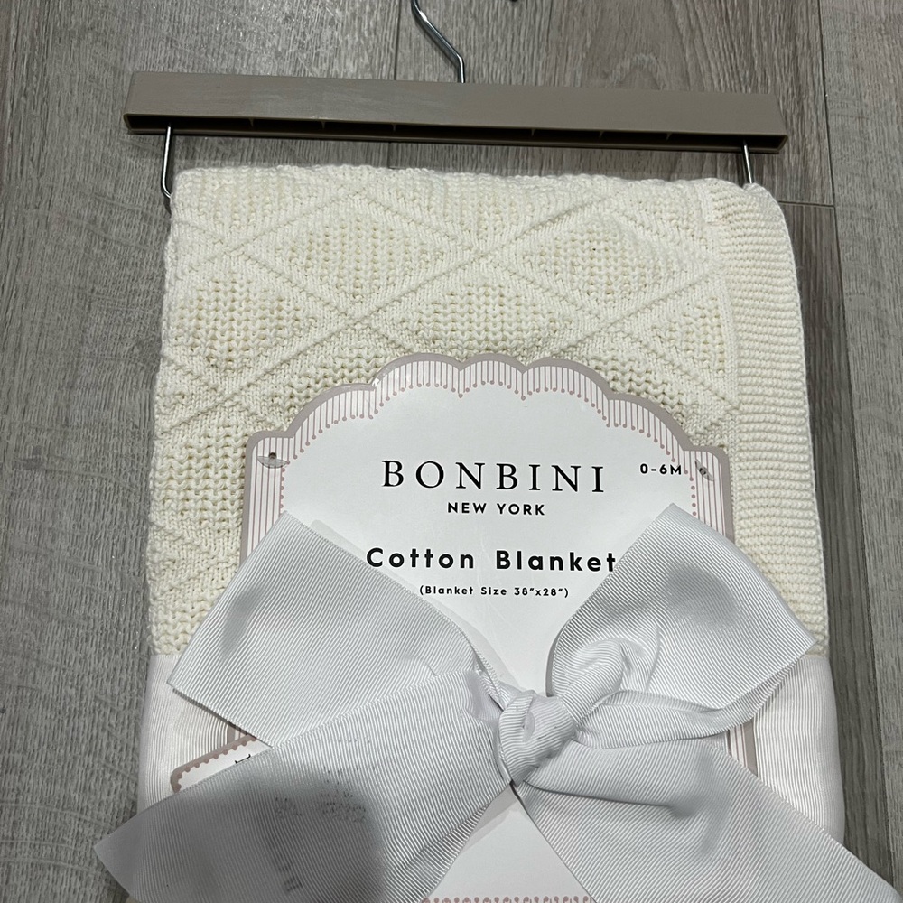 Bonbini Cream Cotton Blanket
